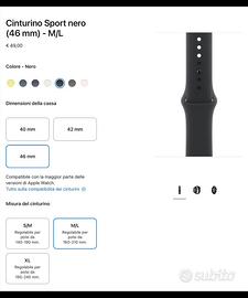 Cinturino Apple Watch Sport originale.