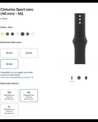Cinturino Apple Watch Sport originale.