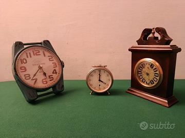 OROLOGI DA TAVOLO D'EPOCA LEGNO E METALLO