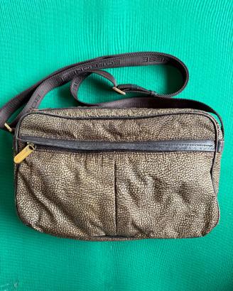 Borsa a tracolla BORBONESE marrone scuro