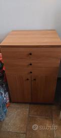 mobiletto legno ciliegio