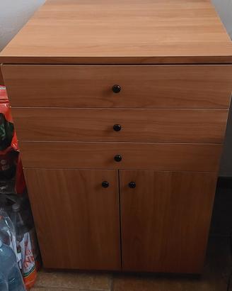mobiletto legno ciliegio