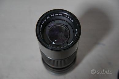 Canon FD 100-200mm f/5.6 S.C. + Custodia Rigida