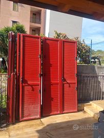 Persiana veneziana in alluminio rossa