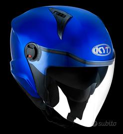 KYT Casco Jet D-CITY - Plain - Blue