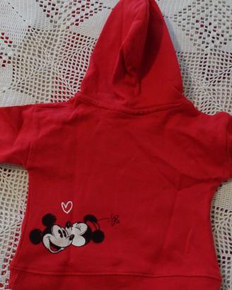 Felpa rossa con Minnie, della DISNEY!