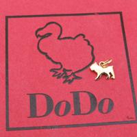 DODO POMELLATO CIONDOLO CANE IN ORO GIALLO 18KT