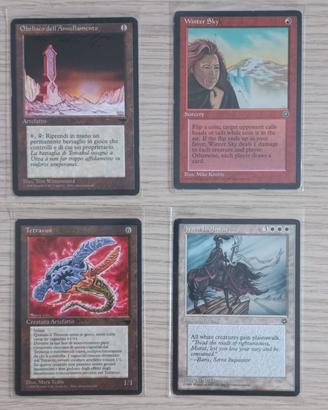 4 carte magic tipologia rare