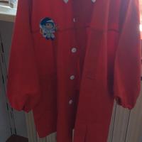 Grembiule asilo bimbo rosso