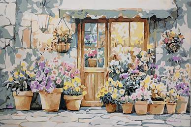 QUADRO MODERNO DIPINTO A MANO OLIO SU TELA PAESAGG