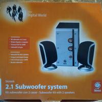 Casse altoparlanti speaker 2.1 con subwoofer
