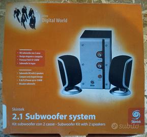 Casse altoparlanti speaker 2.1 con subwoofer