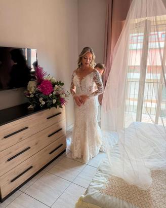 Vestito sposa +velo+fermaglio 2026