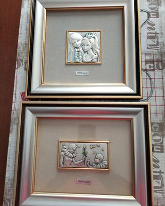 Quadretti argento 925 e 800