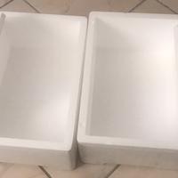 5 scatole polistirolo per alimenti
