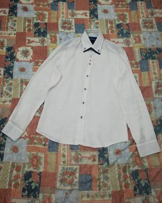 Camicia Naracamicie Vintage Uomo Lino  Taglia L