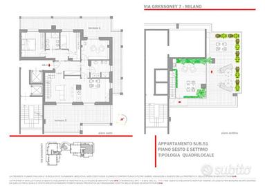 Appartamento di 180 m² con 4 locali a Milano
