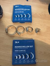 Fascette per tubi 2 confezioni da 14 pezzi