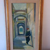 quadro pittura ad olio pittore italiano minore