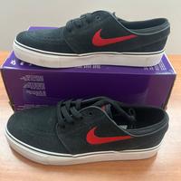Nike SB Janoski (GS) Nero/Rosso Tg 38,5