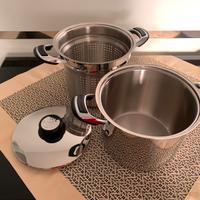 Pastaiola con cestello scolapasta Acciaio inox 8 L