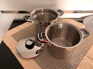 Pastaiola con cestello scolapasta Acciaio inox 8 L