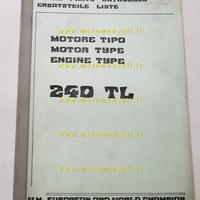 SWM 240 TL trial catalogo ricambi MOTORE originale