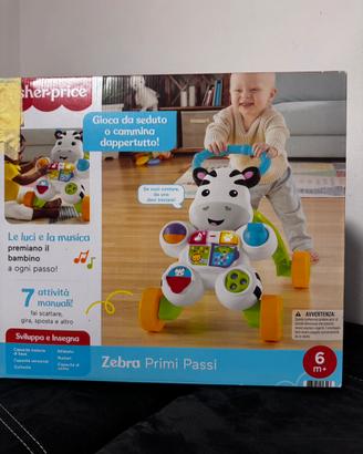 Fisher price zebra primi passi