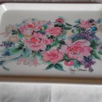 Vassoio di Melamina con Rose