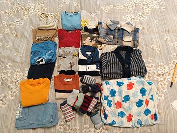 Lotto bambino 18/24 mesi 86 cm autunno inverno