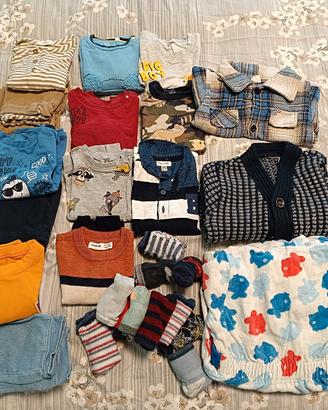 Lotto bambino 18/24 mesi 86 cm autunno inverno