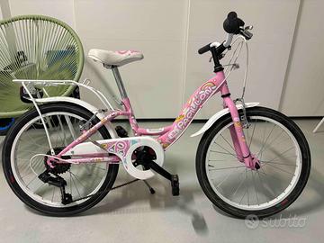 Bicicletta bambina 6-8 anni cerchi da 20 pollici