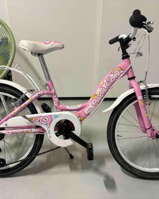 Bicicletta bambina 6-8 anni cerchi da 20 pollici