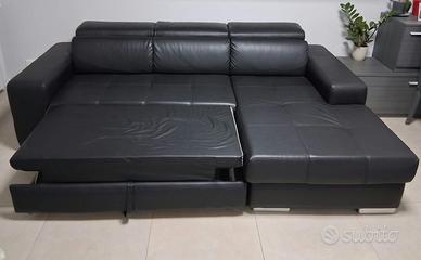Divano letto angolare con penisola a destra