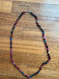 Collana girocollo in agata
