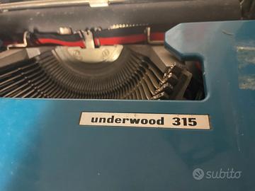 macchina da scrivere vintage anni 70 underwood 315