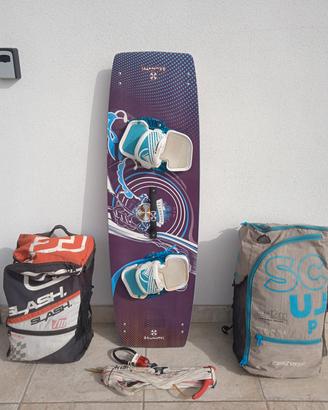 Kite kitesurf attrezzatura completa tavola ali