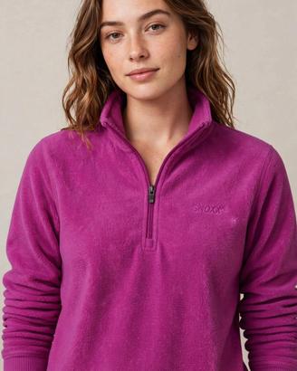 pile  11 12 anni viola mezza zip ragazzo/a