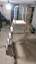 scala a ponte per piscina fuori area 