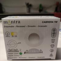 10 Faretti Mantra Cabrera 7W 3000K Incasso - Nuovi