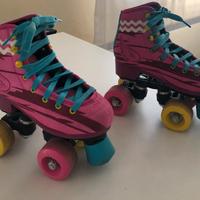 Pattini a rotelle per bambini+protezioni+casco