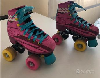 Pattini a rotelle per bambini+protezioni+casco