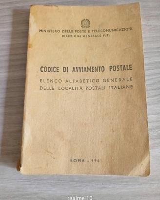 Codice avviamento postale libretto 