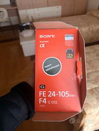 Sony FE 24–105mm f/4 G OSS – Scatola e accessori
