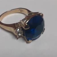 Anello Zaffiro  blu