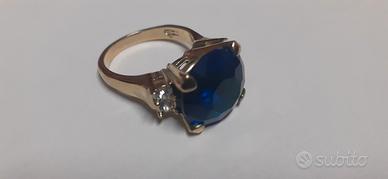 Anello Zaffiro  blu