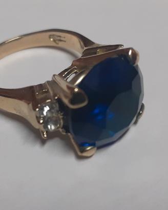Anello Zaffiro  blu