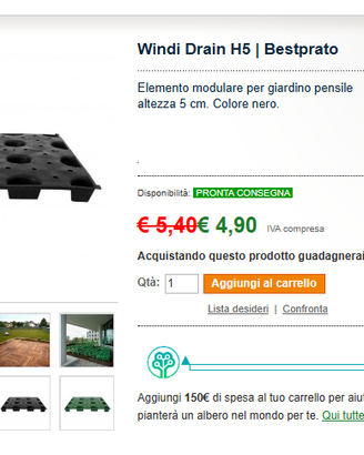 MODULI PER GIARDINO PENSILE + T.N.T.