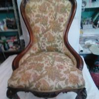 Poltrona Noce stile Luigi Filippo