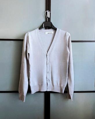 Cardigan misto Lana Merinos Imperial – Grigio chia
